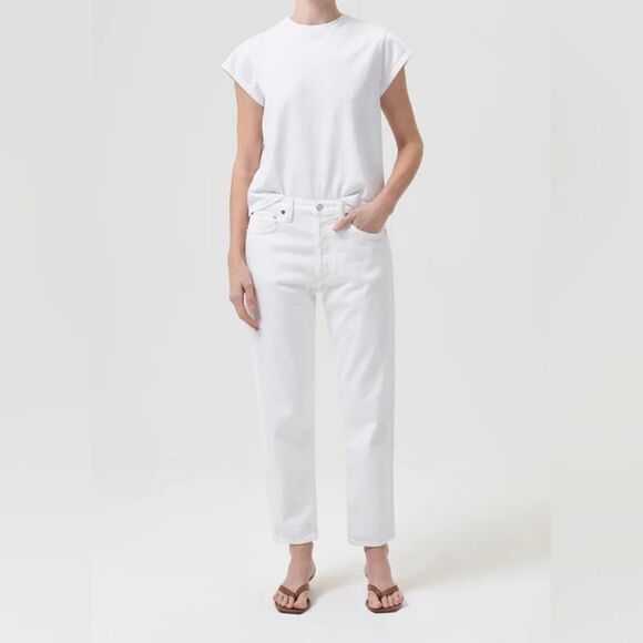 NWT AGOLDE Parker Jean In Milkshake Colorway Size 32